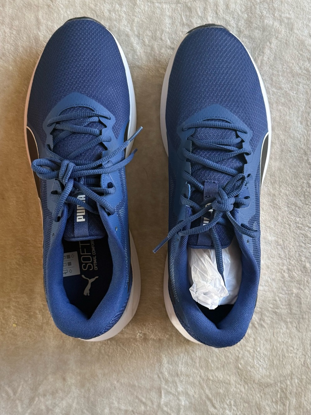Puma Men’s Navy Blue Mesh Running Sneakers